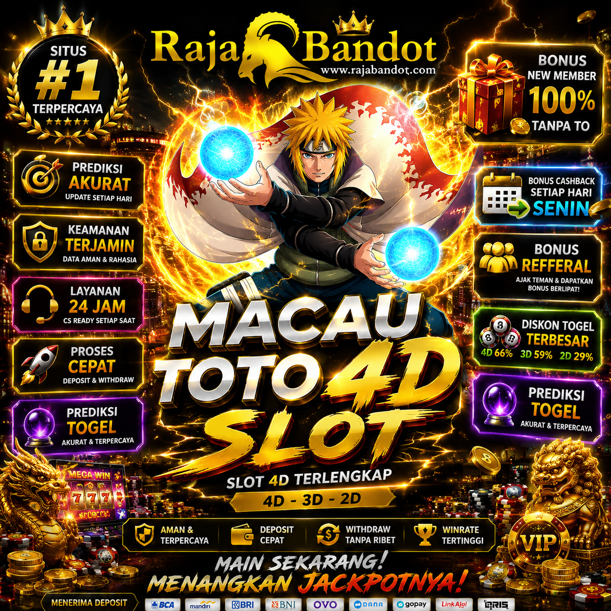 RAJABANDOT ✈️ Prediksi Slot 4D Togel Hadir Bersama Toto Macau #1st Resmi