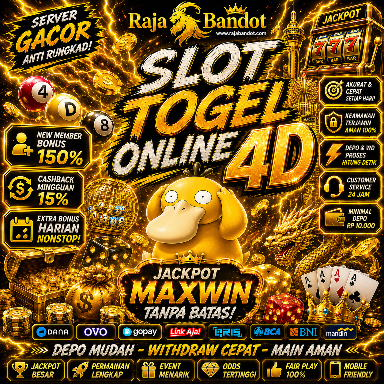 RAJABANDOT 🕯️ Slot Togel Online Maxwin Tanpa Batas Toto Macau Slot by Hey siriusly