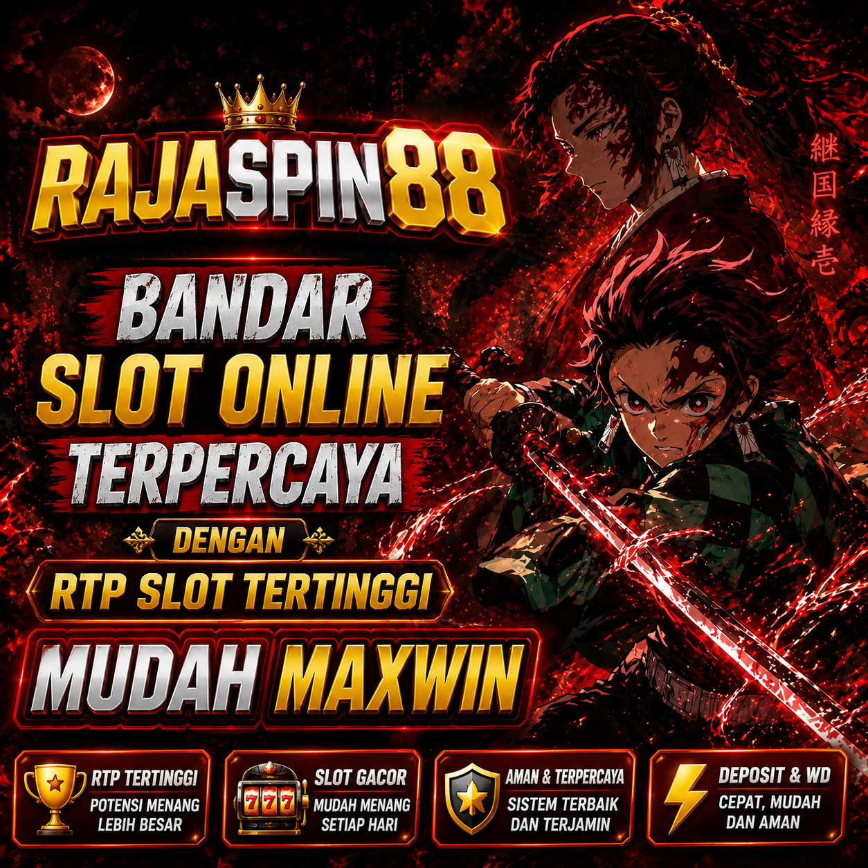 RAJASPIN88 🦕 Bandar Slot Online Terpercaya Dengan Rtp Slot Tertinggi Mudaah Maxwin by Hey siriusly